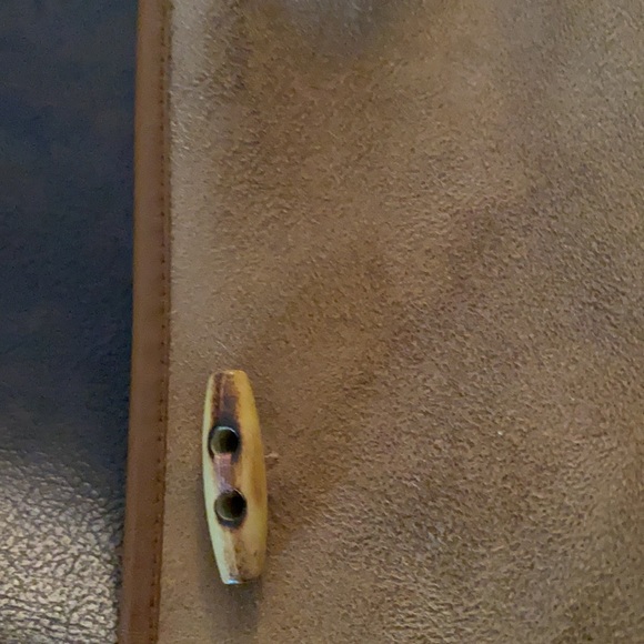 Practically new Dennis Basso  suede look long coat - Picture 4 of 7